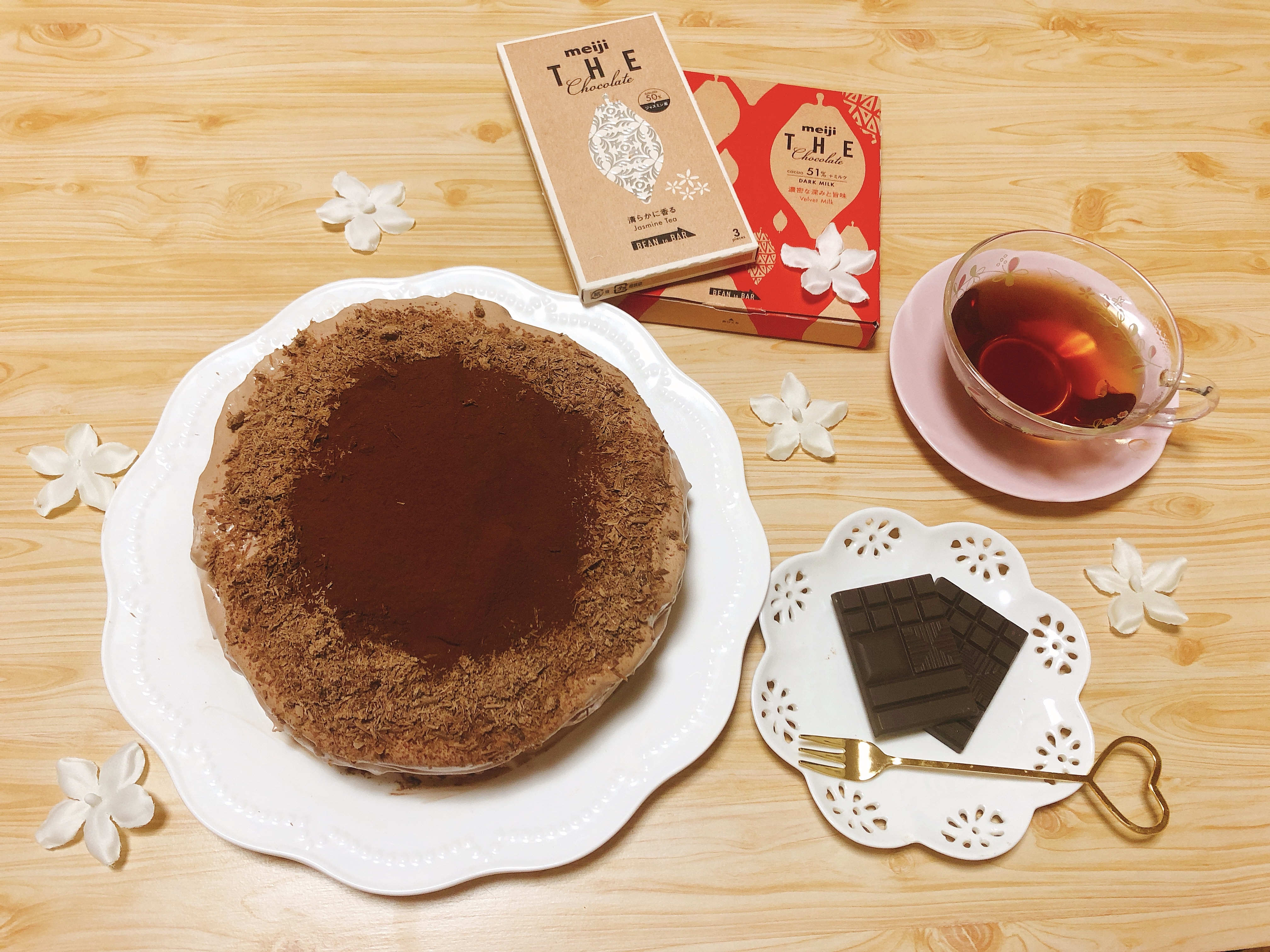 初めて生チョコホールケーキをつくりました 明治 ザ チョコレート La Vida コミュニティサイト